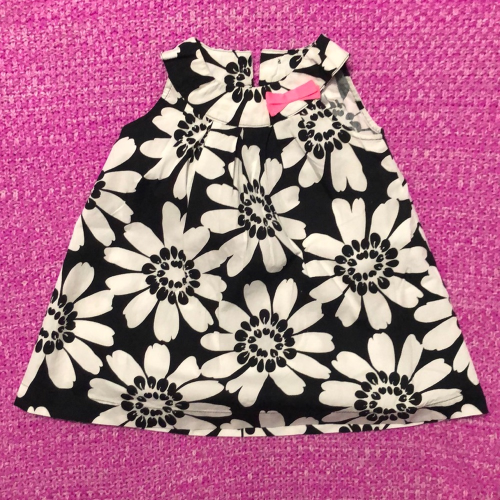 Carter’s black and white sun dress 12 m